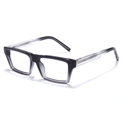 Acetate Glasses - The King, Clear Black